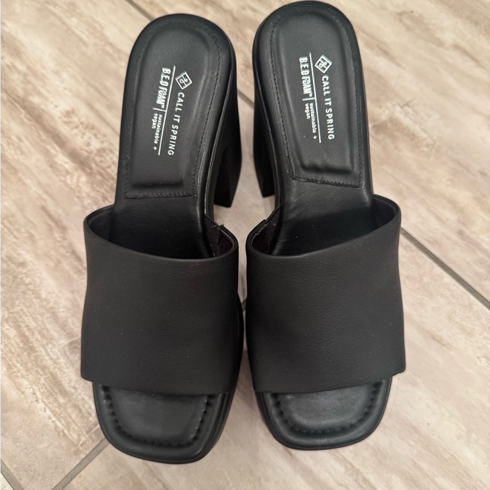 Call It Spring Women's Black Heels
